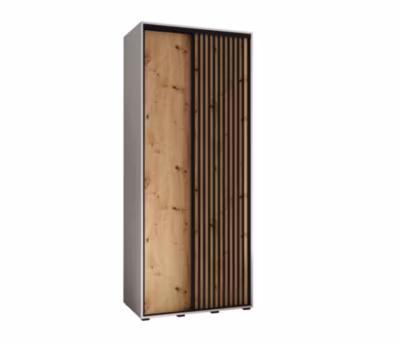 Armoire Sapporo 1 a portes coulissantes H. 205,2 x L. 100 x P. 45 2 portes