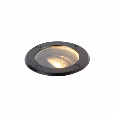 Spot encastré moderne pour extérieur noir orientable IP65 – Delux
