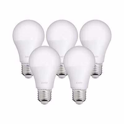 Xanlite – Lot x5 Ampoules LED standard, culot E27, cons. 9W, eq. 60W, blanc chaud – PACK5EE806G
