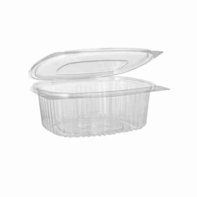 300 Barquettes à Salade 2000 ml avec Couvercle Attenant (225x198xH.83mm) en PET Pratiques, Hermétiques et Résistantes – D-Work