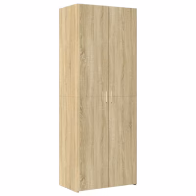 Buffet haut chêne sonoma 70×42,5×185 cm bois d&rsquo;ingénierie vidaXL