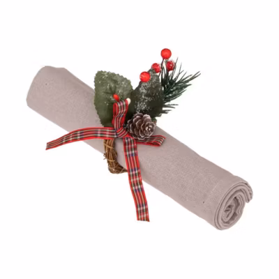 Rond de serviette branche x 2 – feeric lights & christmas