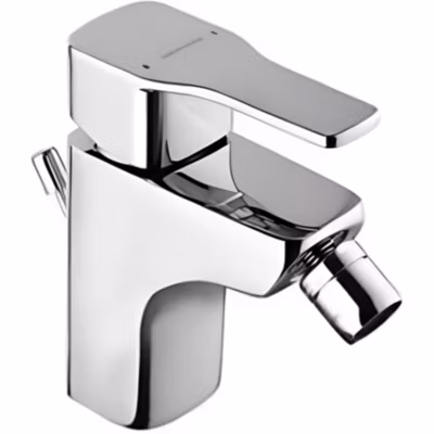 Mitigeur pour bidet mousseur orientable SANINDUSA Advance chromé système Écospot livré avec son vidage à tirette chromé