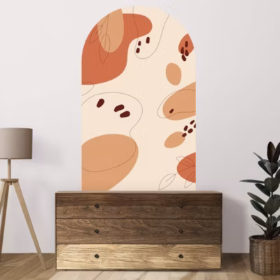 Sticker mural arche bohème chic 120x54cm