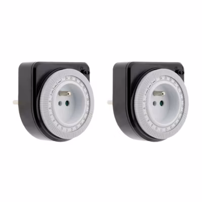 Lot de 2 programmateurs mécaniques – Noir – Otio