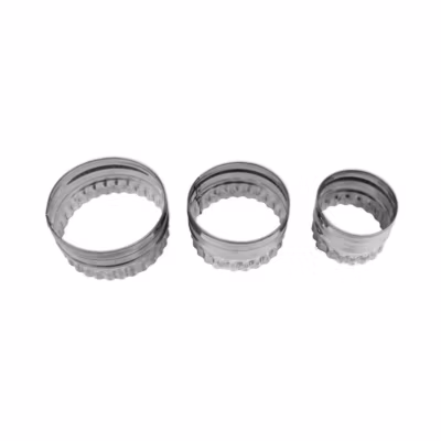 Lot de 3 emporte-pièces ronds et cannelés Zenker Emporte-pièces