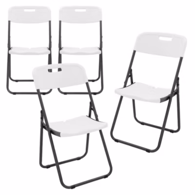 Lot de 4 chaises de jardin pliantes Chaise de bistrot Chaise pliante Chaise