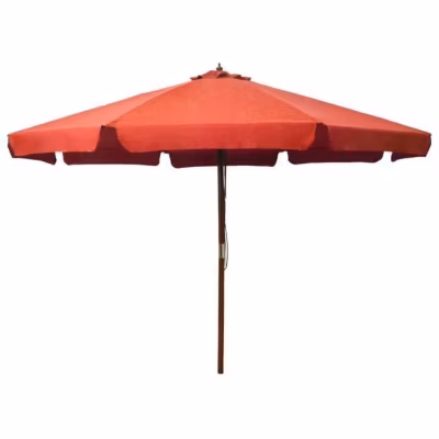 Parasol – VIDAXL – 47217 – Bois – 330×240 cm – Anti-UV – Pliable