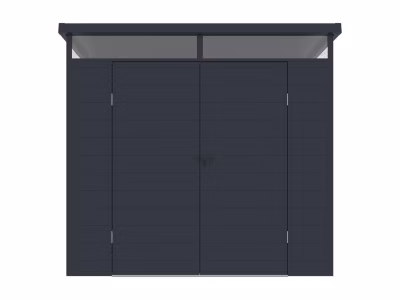 Abri de jardin en résine gris anthracite 4,57 m² avec plancher – MINARO