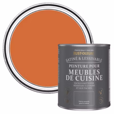 Peinture Orange pour Meubles de Cuisine, Satin – RUST-OLEUM – Thé Chaï 750ml