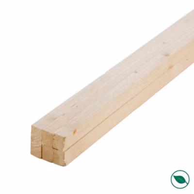 Lot de 6 tasseaux sapin brut 2400 x 48 x 31 mm