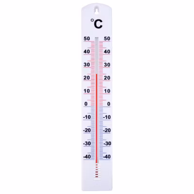 Thermomètre intérieur/extérieur en plastique 40cm