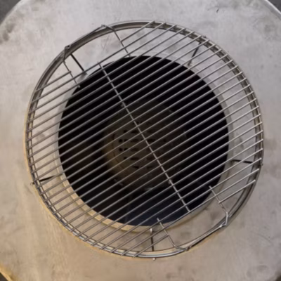 Grille Support Brasero 45 cm avec Anneau Antichute – madecoupesurmesure