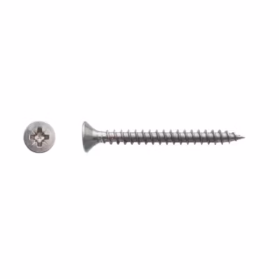 200 Vis Bois Tête Fraisée Pozidriv 4 x 30 mm – Inox A4 – D-Work