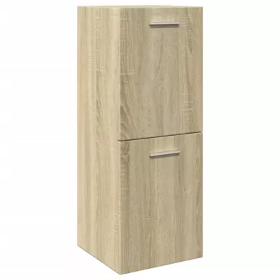 Armoire de salle de bain Chêne sonoma 30x30x80 cm Aggloméré vidaXL