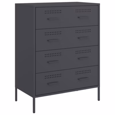 Buffet anthracite 68x39x89 cm acier vidaXL