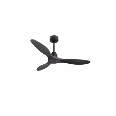 Tenerife Ring – Super destratificateur et ventilateur DC 132 cm  Gris basalte pales bois noir sans Lumière 25 à 35 m²