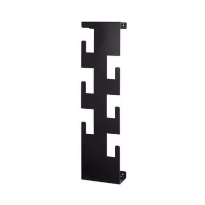 Patère Murale Design « 6 Crochets » 60cm Noir
