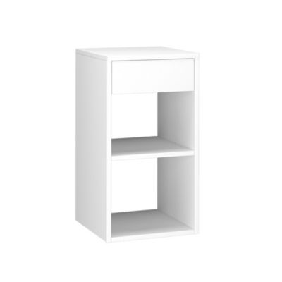 Vicco Table de chevet Blanc 35x65cm