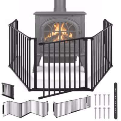 Grille de protection pour cheminée, barrière de sécurité enfant bébé