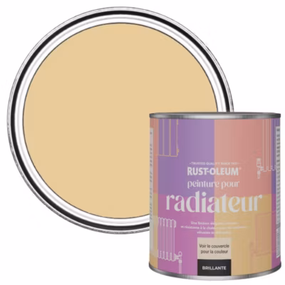 Peinture Jaune pour Radiateur, Finition Brillante – RUST-OLEUM – Tempête de Sable 750ml