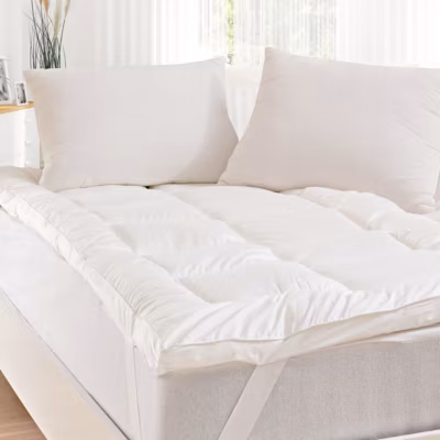 Surmatelas de confort 3 cm percale de coton 700 g/m² 80×200 cm CONFORT SOFT