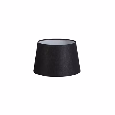 Abatjour rond schuin linnen – D  250 mm – Noir –