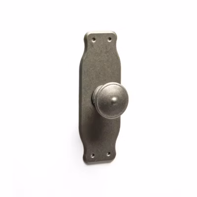 Bouton de plaque avec finition zamak champange, dimensions: 110x38x26mm-