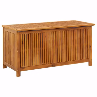 vidaXL Boîte de rangement de jardin 113x50x58 cm Bois d&rsquo;acacia solide