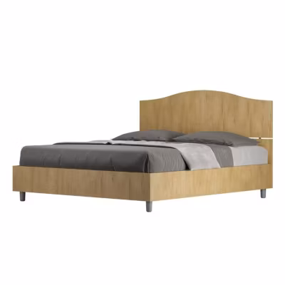 Lit sans sommier 160×190 Chêne Dores