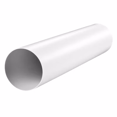 Conduit rigide VMC circulaire PVC blanc longueur 1 mètre BLAUPLAST – Diamètre (mm) 100