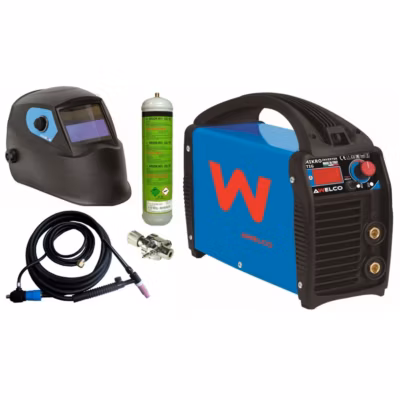 Poste à souder MMA et TIG Lift 150 Ampères + Pack Cagoule LCD + Torche tig + Gaz + détendeur MIKROTIG 170 AWELCO