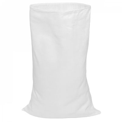 Lot de 50 sacs à gravats réutilisables en polypropylène haute qualité – 55 Kg – Blanc – Linxor