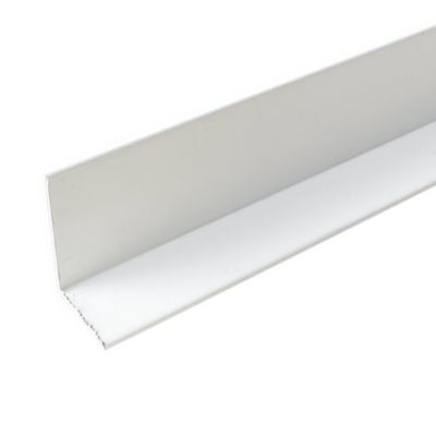 Cornière en alu 20mm x30mm x1.3mm, lg 1000mm (Laqué blanc)