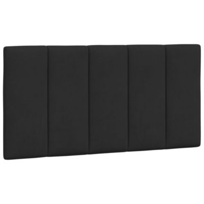 Coussin de tête de lit Hanko noir 100 cm velours vidaXL