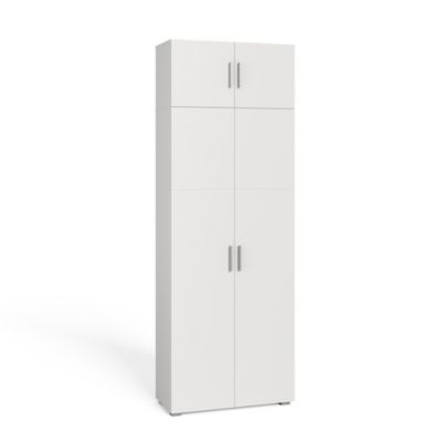 Vicco Armoire universelle Blanc 80×182.4cm avec rehausse darmoire