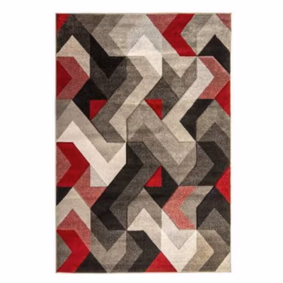 Tapis de salon tissé plat AURORA