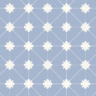 Sol Vinyle Textile Aspect carreaux Azur – Rouleau de 2m x 4m