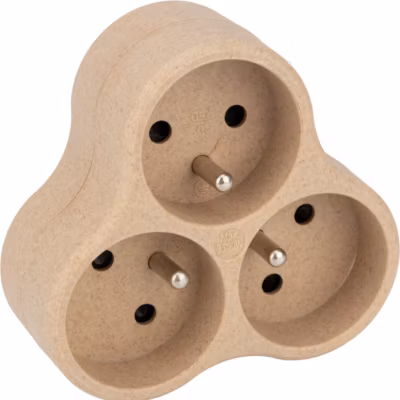 Triplite éco-conçue Natura 3x16A beige Zenitech