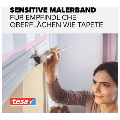 Bande de masquage tesa Professional Sensitive 56261 rose 25 m x 38 mm – extra-fine, indéchirable