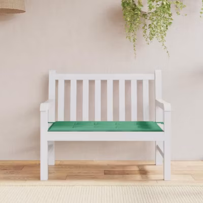 vidaXL Coussin de banc de jardin vert 120x50x3 cm tissu oxford 43206