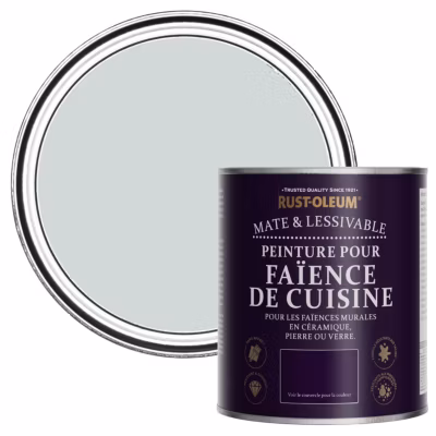 Peinture Grise pour Faïence de Cuisine, Mat – RUST-OLEUM – Pigeon 750ml