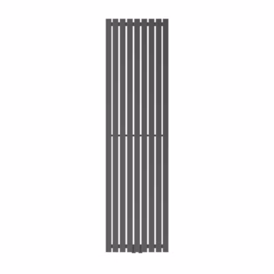 Radiateur à Panneaux Design Stella, 1800 x 480 mm, Anthracite, avec Connexion Central, Plat, Vertical, Monocouche