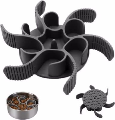 Gamelle Anti Glouton Chien noir