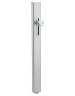 Verrou vertical, à souder, hauteur 300mm, pêne plat coulissant, acier zingué – THIRARD