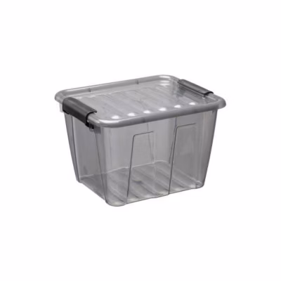 Petite Boîte de Rangement Transparente 3 litres Home Box – Gris