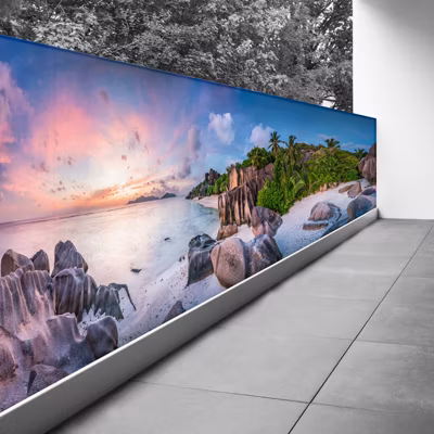Brise vue Trompe l&rsquo;oeil – 80×280 cm – Couché de soleil 3617689698076