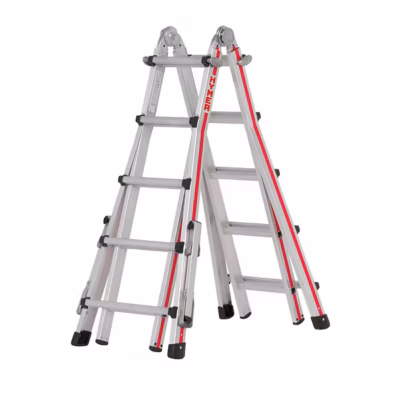 Echelle télescopique 4×5 barreaux – Longueur échelle déployée 5.14m – 814220