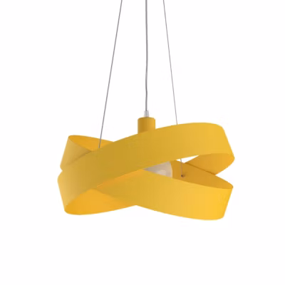 LUMICOM – SOFT Suspension, 1X E27, max 42W, métal, jaune, D.40cm