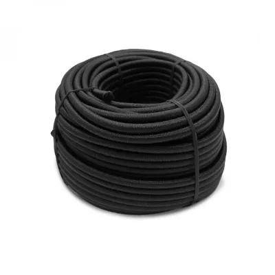 Bobine, rouleau de tendeur élastique – 50 mètres x 10 mm – Noir – Linxor